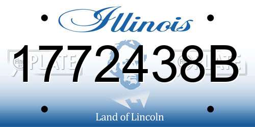 1772438B Illinois License Plate