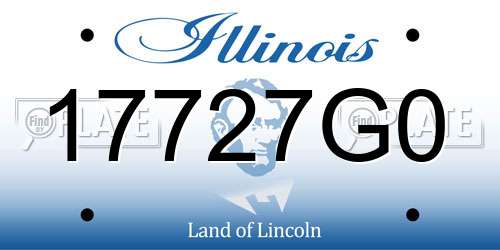 17727G0 Illinois License Plate