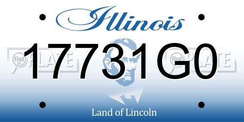 17731G0 Illinois License Plate