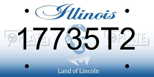 17735T2 Illinois License Plate