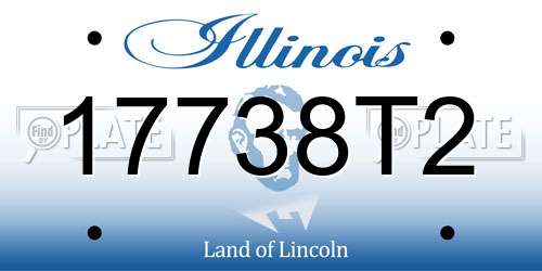 17738T2 Illinois License Plate