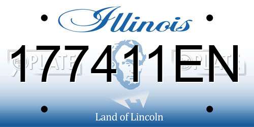 177411EN Illinois License Plate