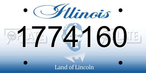 1774160 Illinois License Plate