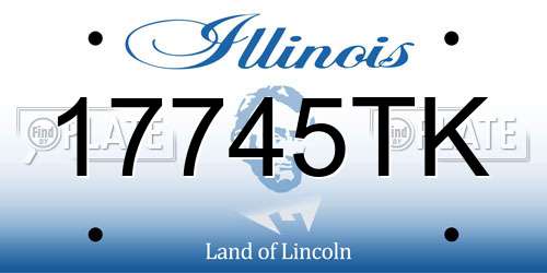 17745TK Illinois License Plate