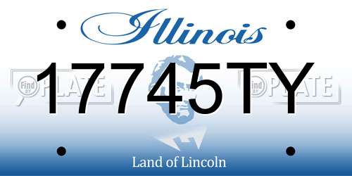 17745TY Illinois License Plate