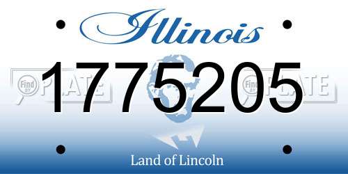 1775205 Illinois License Plate