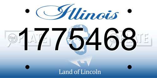 1775468 Illinois License Plate