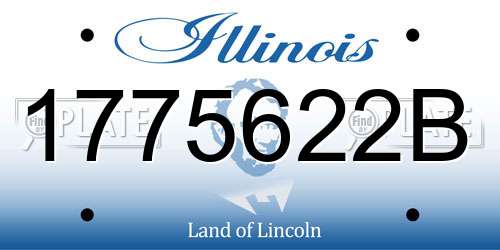1775622B Illinois License Plate