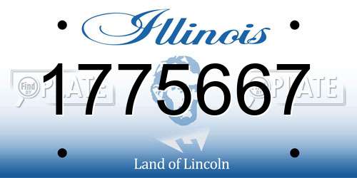 1775667 Illinois License Plate