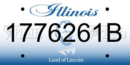 1776261B Illinois License Plate