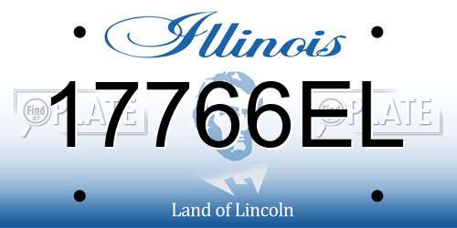 17766EL Illinois License Plate