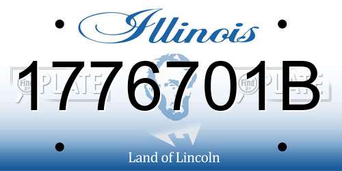 1776701B Illinois License Plate
