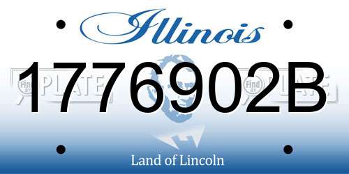 1776902B Illinois License Plate