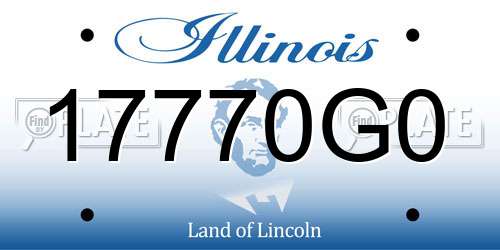 17770G0 Illinois License Plate