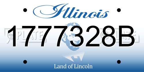 1777328B Illinois License Plate