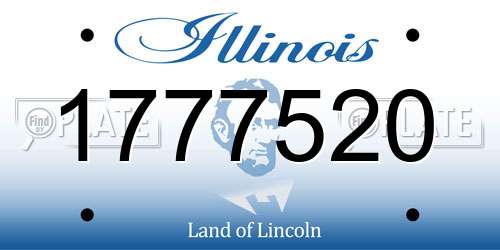 1777520 Illinois License Plate