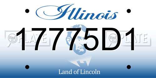 17775D1 Illinois License Plate