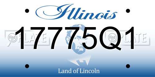 17775Q1 Illinois License Plate