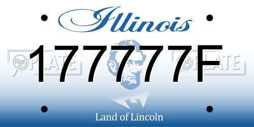 177777F Illinois License Plate
