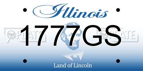 1777GS Illinois License Plate