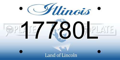 17780L Illinois License Plate