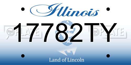 17782TY Illinois License Plate