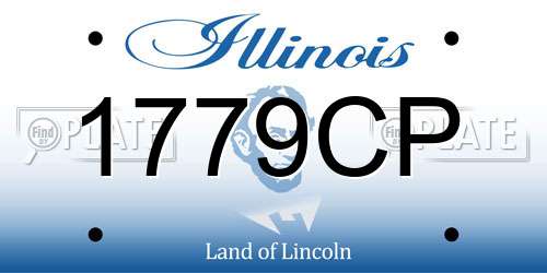 1779CP Illinois License Plate