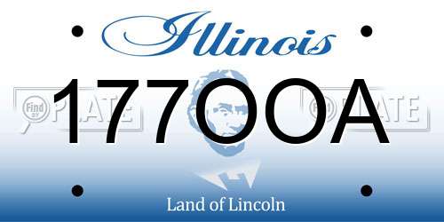 177OOA Illinois License Plate