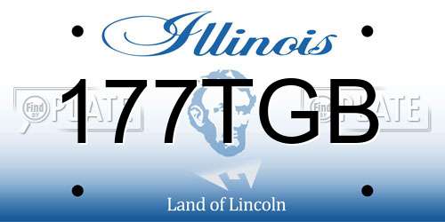 177TGB Illinois License Plate