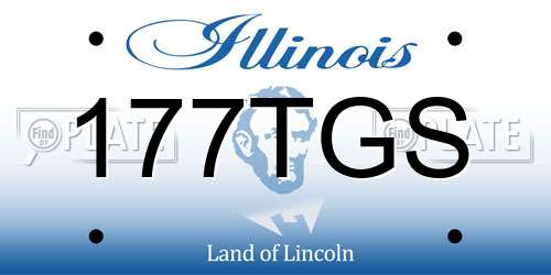 177TGS Illinois License Plate