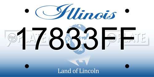 17833FF Illinois License Plate