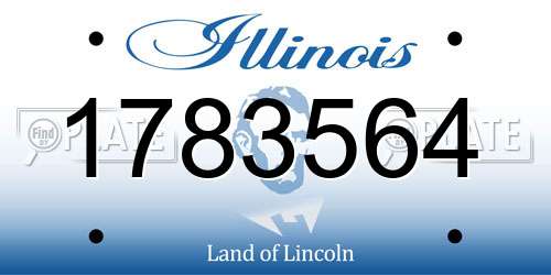 1783564 Illinois License Plate