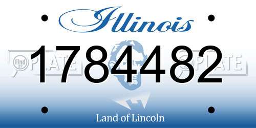 1784482 Illinois License Plate