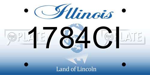 1784CI Illinois License Plate