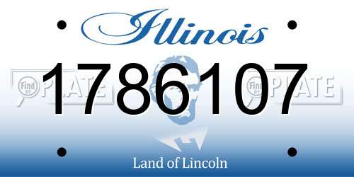 1786107 Illinois License Plate