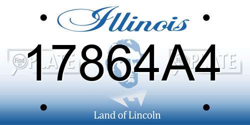17864A4 Illinois License Plate