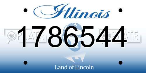 1786544 Illinois License Plate
