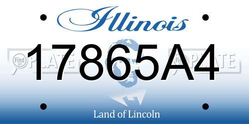17865A4 Illinois License Plate