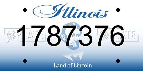 1787376 Illinois License Plate