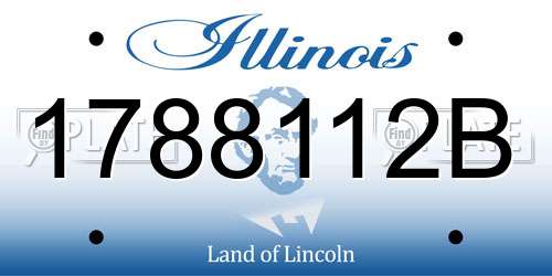1788112B Illinois License Plate