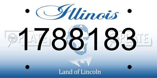 1788183 Illinois License Plate