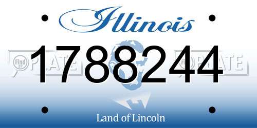 1788244 Illinois License Plate