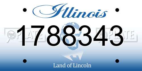 1788343 Illinois License Plate