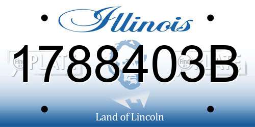 1788403B Illinois License Plate