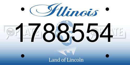 1788554 Illinois License Plate