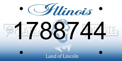 1788744 Illinois License Plate