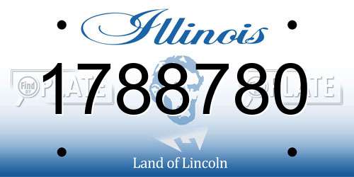 1788780 Illinois License Plate