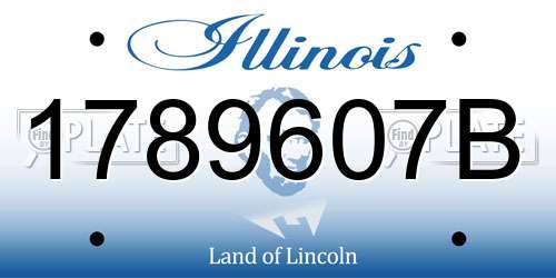 1789607B Illinois License Plate