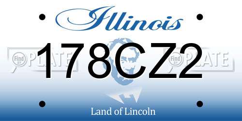 178CZ2 Illinois License Plate