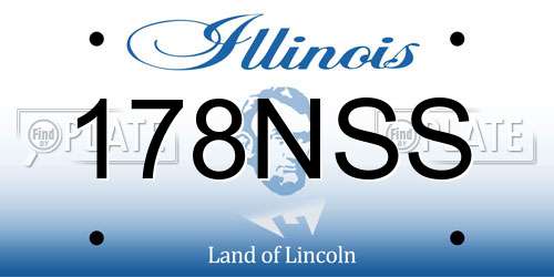 178NSS Illinois License Plate